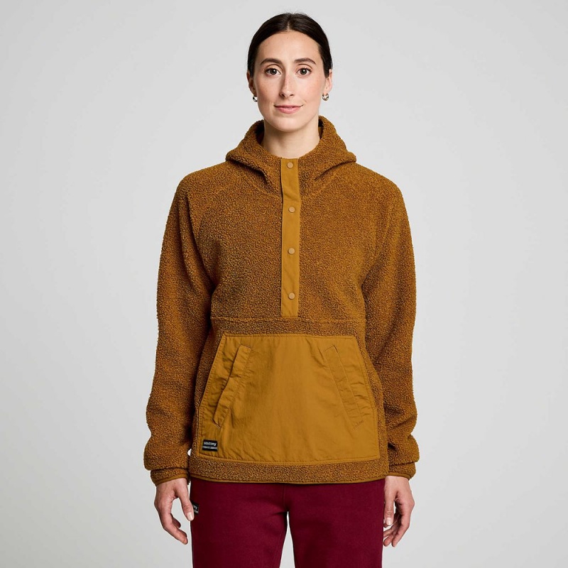 Saucony Recovery Sherpa Pullover Bronze Colombia | 6381-HTDSI