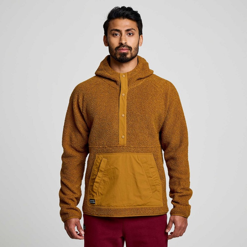 Saucony Recovery Sherpa Pullover Bronze Colombia | 6381-HTDSI