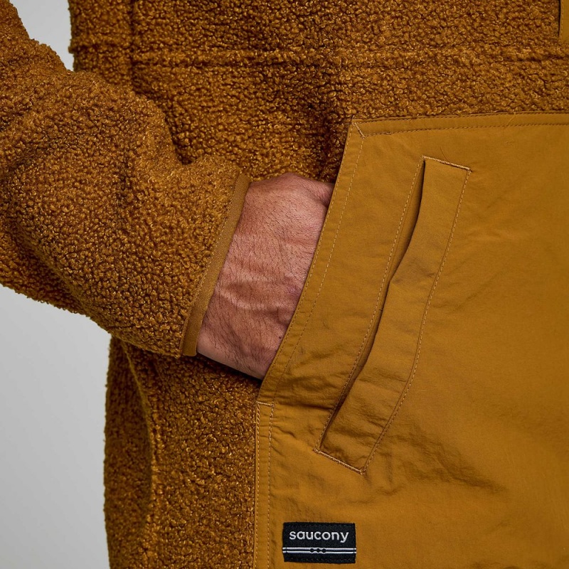 Saucony Recovery Sherpa Pullover Bronze Colombia | 6381-HTDSI