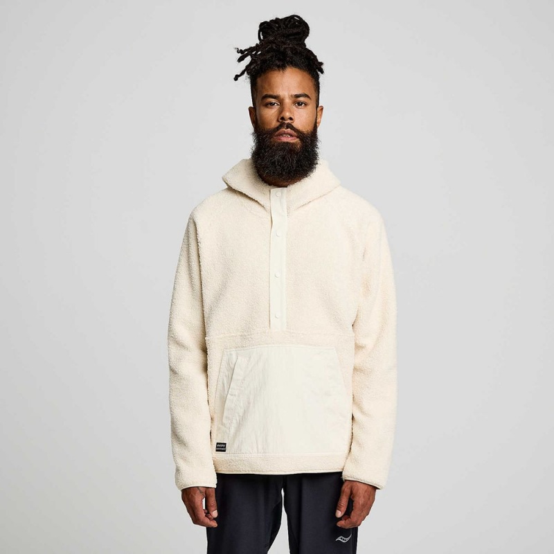 Saucony Recovery Sherpa Pullover Linen Colombia | 7692-MFJZL