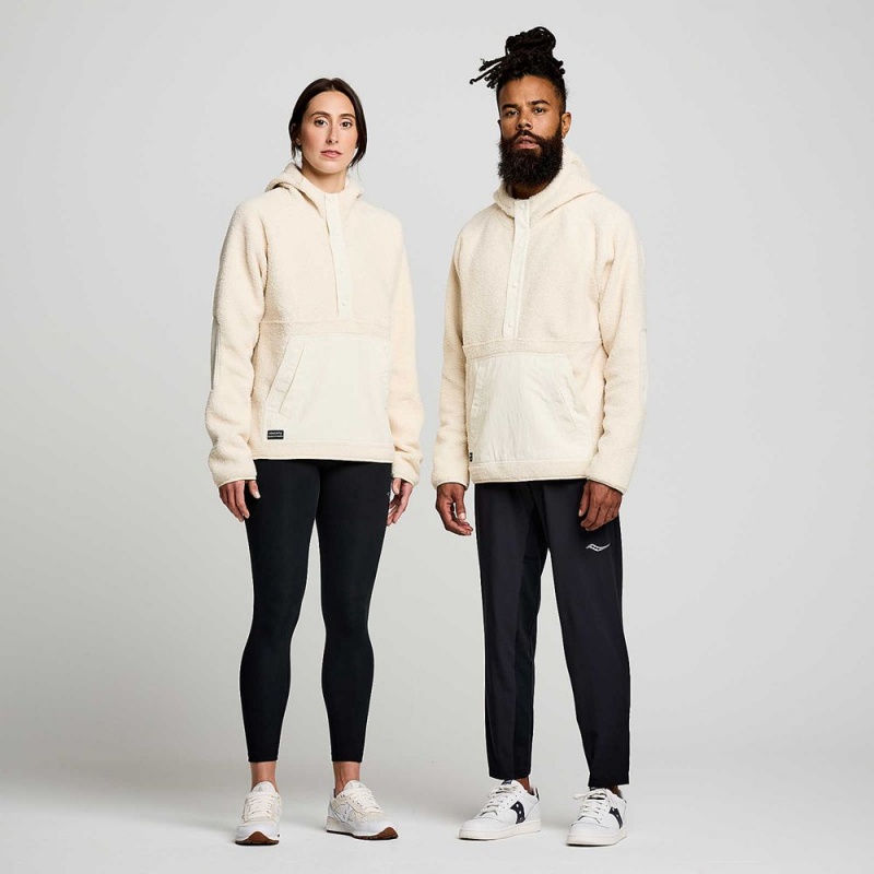 Saucony Recovery Sherpa Pullover Linen Colombia | 7692-MFJZL