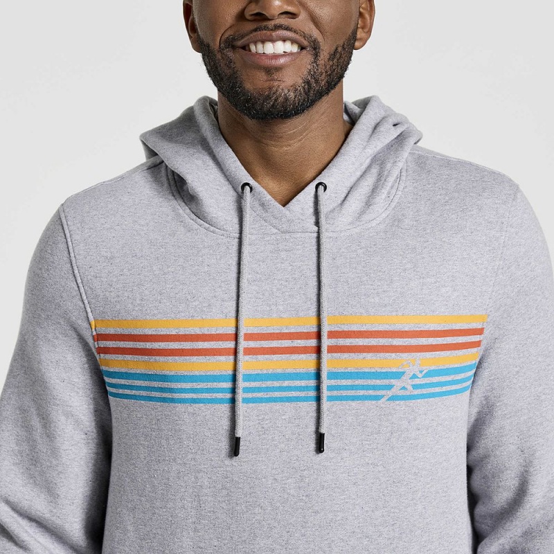 Saucony Rested Hoodie Gris Claro Colombia | 2698-BTILY