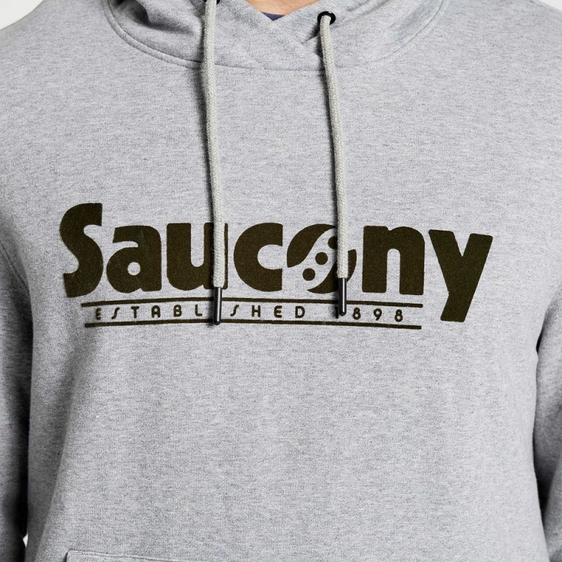 Saucony Rested Hoodie Gris Claro Colombia | 5793-OGWHN