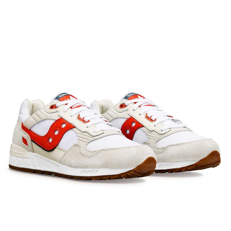 Saucony Shadow 5000 Premium Ivy Prep Blancas Rojas Colombia | 5237-SWTRD