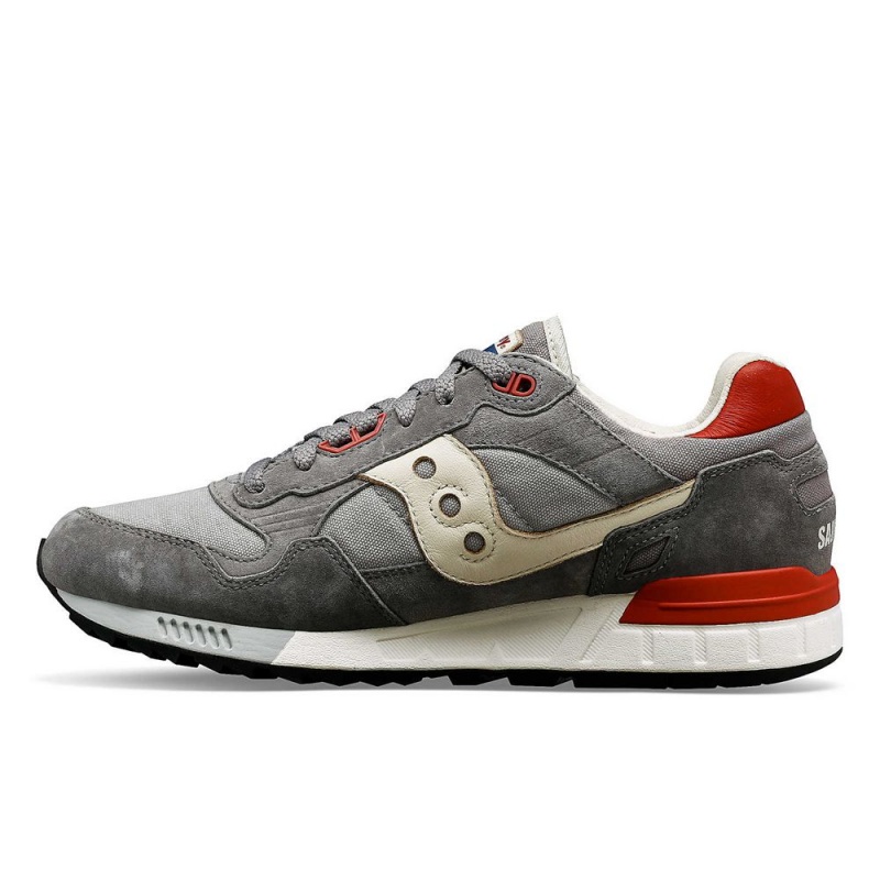 Saucony Shadow 5000 Stonewash Gris Rojas Colombia | 7936-KHTWE