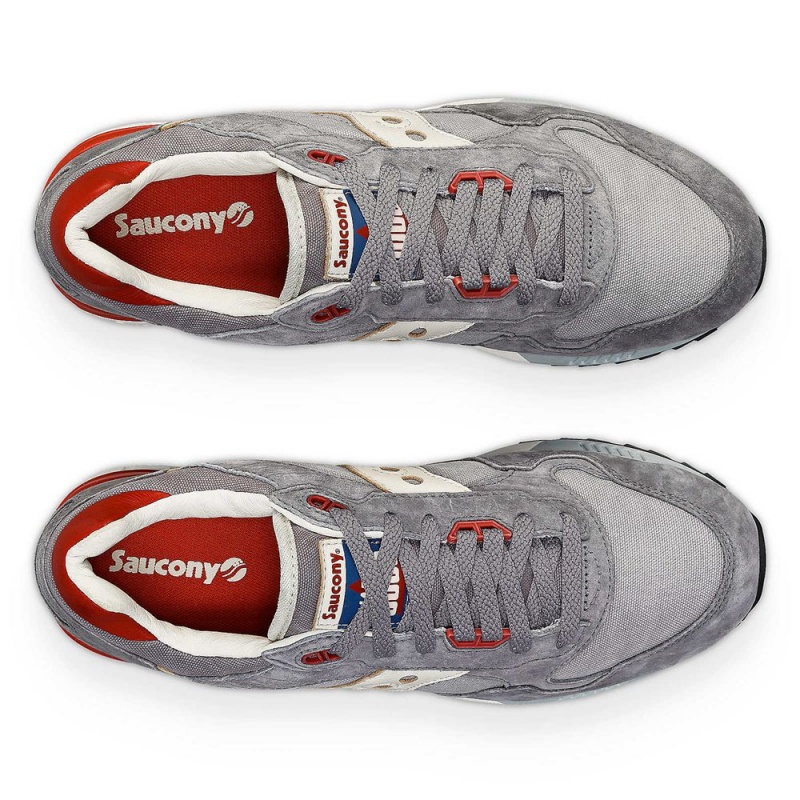 Saucony Shadow 5000 Stonewash Gris Rojas Colombia | 7936-KHTWE