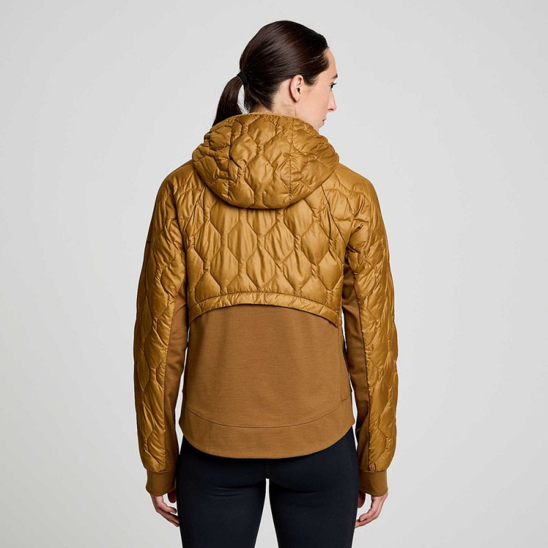 Saucony Solstice Oysterpuff Jacket Bronze Colombia | 9548-WEKSL