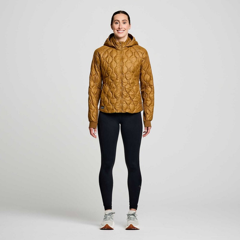 Saucony Solstice Oysterpuff Jacket Bronze Colombia | 9548-WEKSL