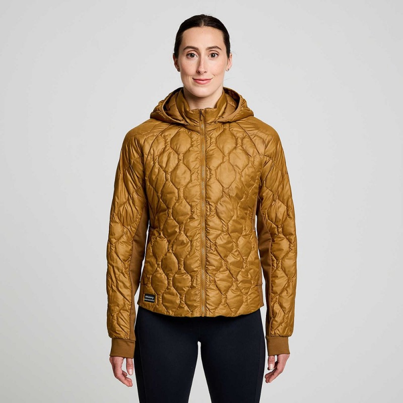 Saucony Solstice Oysterpuff Jacket Bronze Colombia | 9548-WEKSL