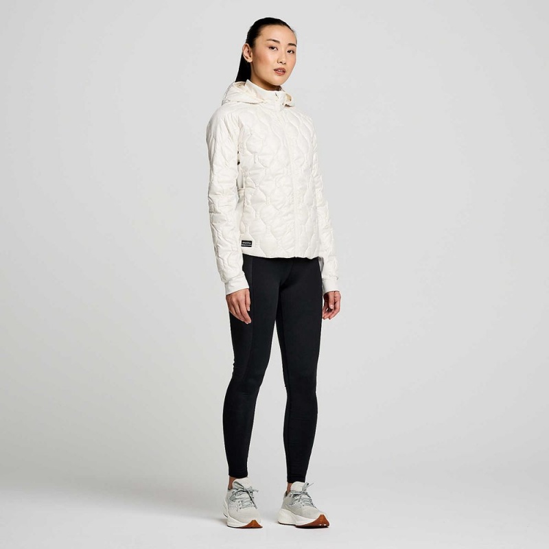 Saucony Solstice Oysterpuff Jacket Linen Colombia | 4167-CIAJV