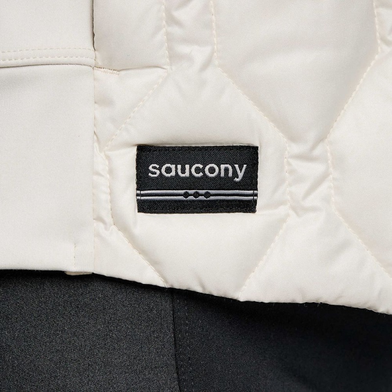 Saucony Solstice Oysterpuff Jacket Linen Colombia | 4167-CIAJV