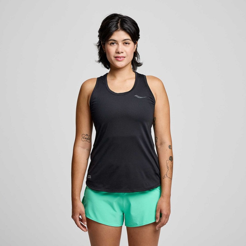 Saucony Stopwatch Singlet Negras Colombia | 8710-VPNST